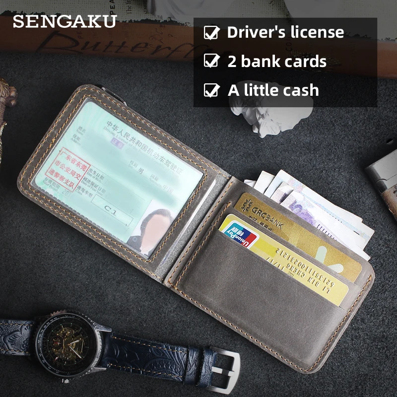 

Handmade Genuine Leather Driving License Cover Driver License Holder Men Car Auto Documents Drivers License Wallet Case Cover