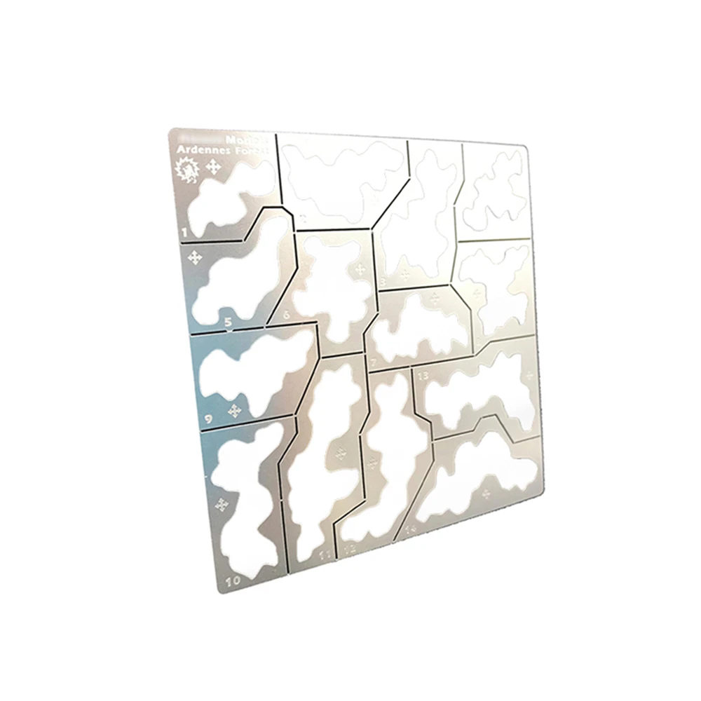 Forest Camouflage Stenciling แม่แบบรั่วสเปรย์สําหรับ 1/35 1/100 Gundam ทหารชุดเครื่องมือ 304 แผ่นเหล็กสแตนเลส