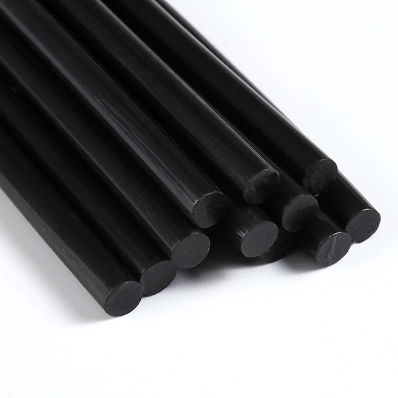 Vara pegajosa forte da colagem de diy para varas quentes da colagem do derretimento da pistola de colagem 30 pçs 50 pçs cola vara preta transparente 7-11mm feito à mão