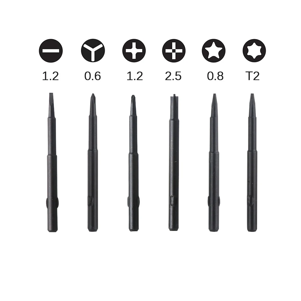 Phone Repair Precision Screwdriver Set T2 Torx P2 Pentalobe Y000 Triwing Screwdriver for iPhone Samsung Huawei Opening Tools Kit