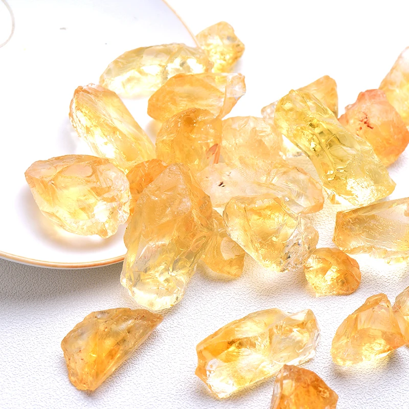 20/50G Natural Raw Yellow Citrine Quartz Crystal Rough Stone Specimen Healing crystal love natural stones and minerals fish tank