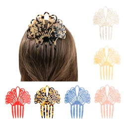 Vintage Hair Combs Women Colorful Acetate Hair Accessories Faux Tortoise shell Hair clips Flamenco dancers Headdresses jewelry