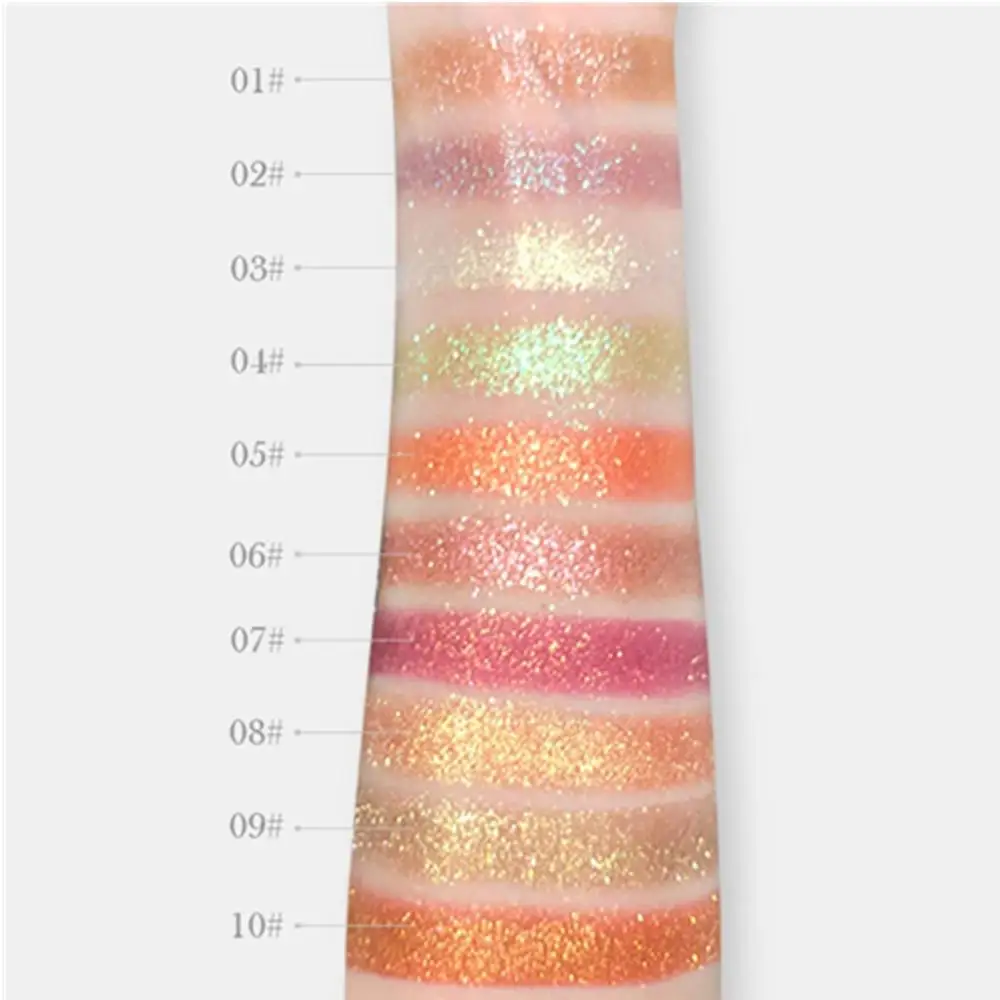 NOVO Pigment Shadows Glitter Eyeshadow Lasting Single Fingertip eye shadow New Trend Color Shimmer Metallic Eye Makeup Cosmetics