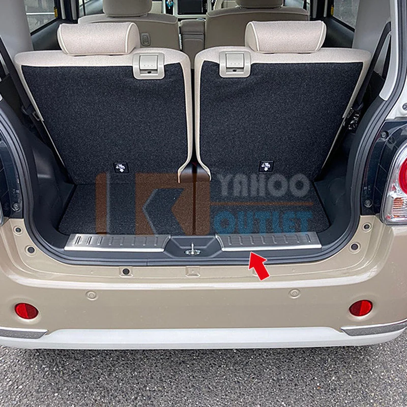 Rear Scuff Protector Trim Car Decor for Daihatsu Move Canbus Stainless Steel Auto Stickers Car Accessories