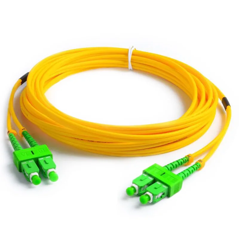 

10 Pcs Fiber Optic Patch Cable SC/APC-SC/APC SM G657A2 Duplex 3.0mm LSZH Fiber Optic Patch cords Jumper Cable