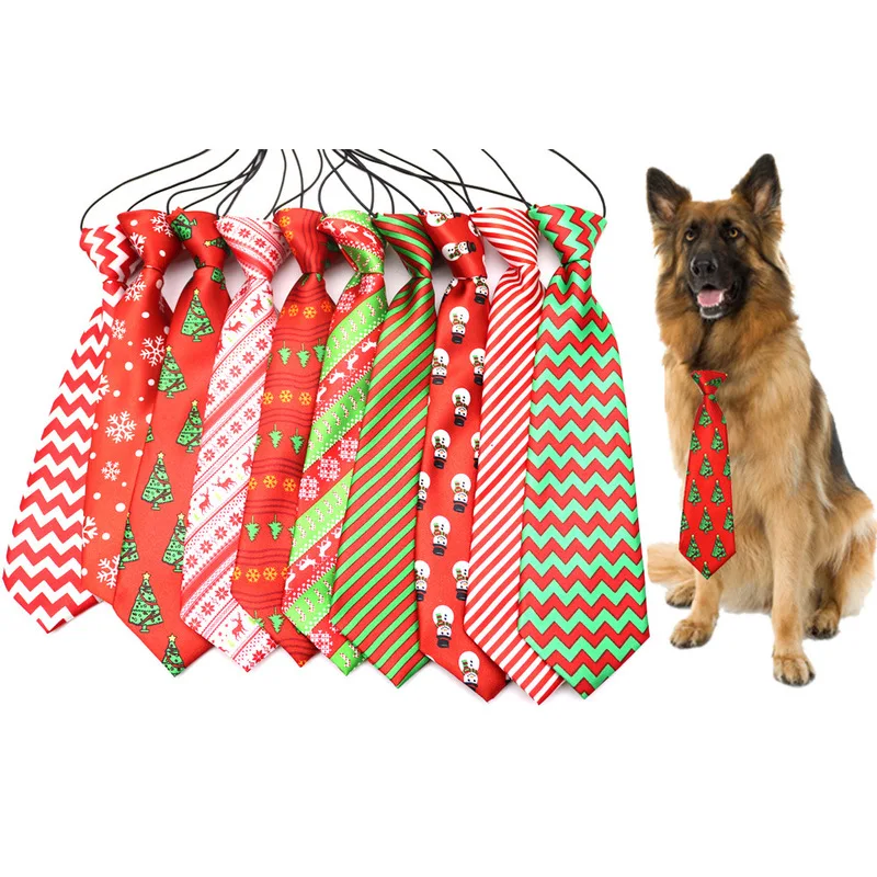 Pet supplies Christmas Dog Christmas Big Tie a rope tie Pet Adjustable Neck Tie wholesale 50PCS