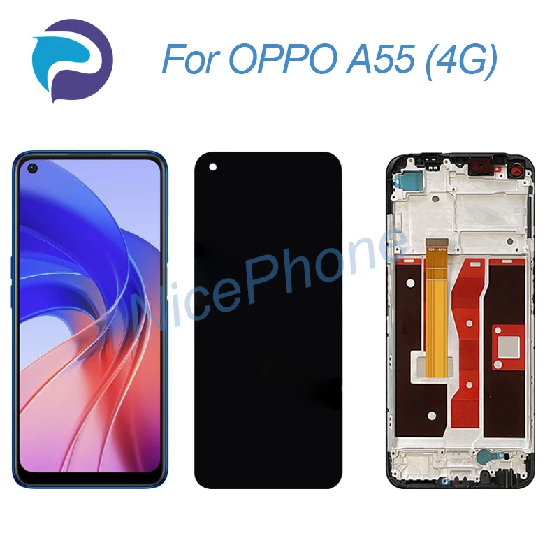 for OPPO A55 LCD Screen + Touch Digitizer Display 1600*720 CPH2325 A55 4G LCD Screen Display