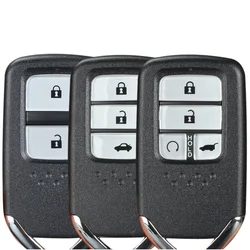 Remote Smart Key Shell For Honda Greiz Fit City Jazz XRV Venzel HRV CRV Civic Accord Odyssey Uncut Blade Fob Car Accessories