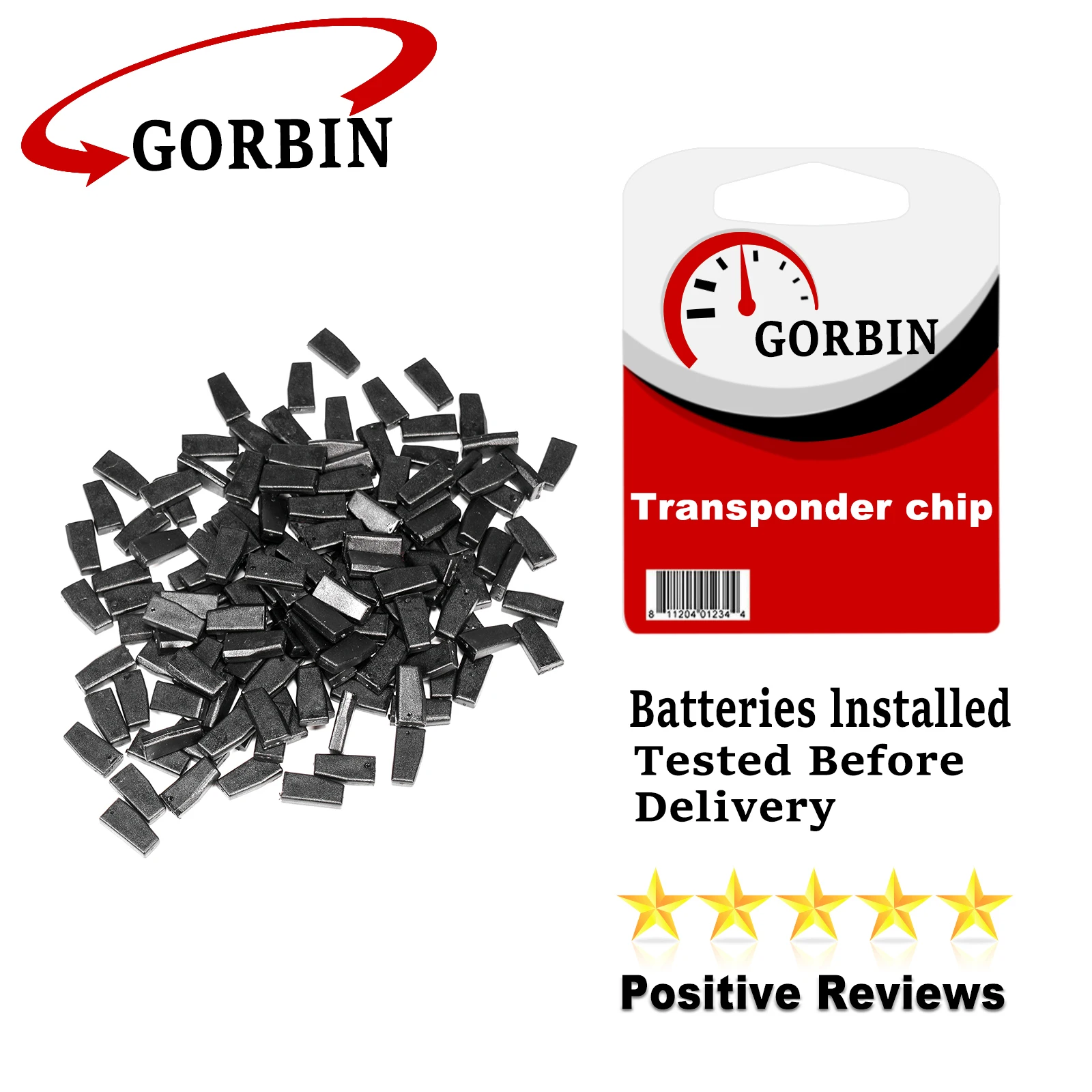 GORBIN Transponder 4C Chip Car Key for Toyota Camry Prado Corolla Crown Ford 2005-2011 Carbon Chip 4C Blank New Not Coded