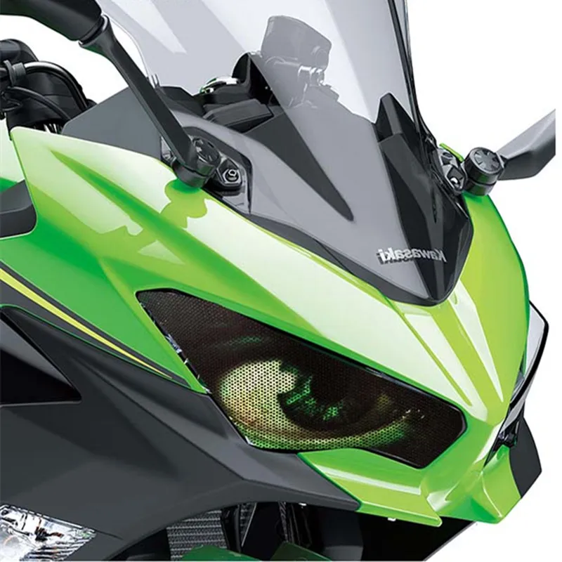 Motorcycle headlight protection sticker Front Fairing Headlight Sticker Guard Sticker for KAWASAKI NINJA400 NINJA250 2018 2019