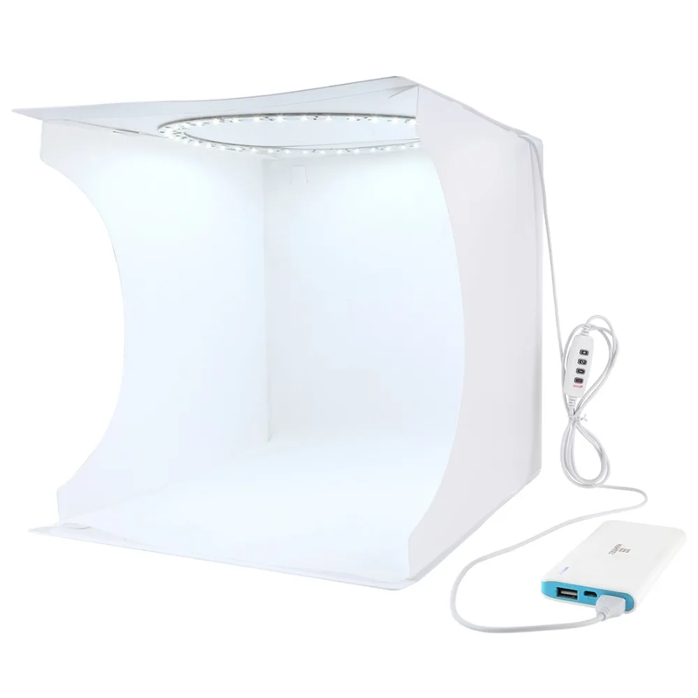 PULUZ 31*31cm lightbox Mini Foldable Photo Studio Box Photography LED 30cm Lightbox Studio Shooting Tent kit 6 Color Backdrops