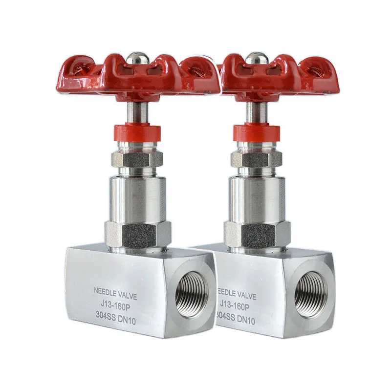 

1/4" 3/8" 1/2" High Pressure Needle Globe Valve J13-160P Stainless Steel BSP Internal Thread Needle Valve