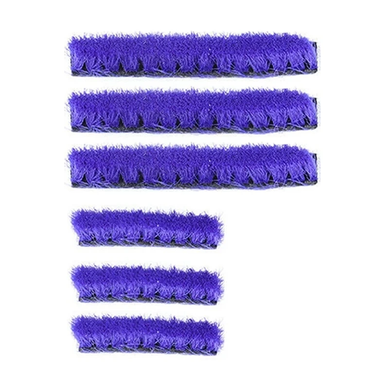 AD-6Pcs Replacement Soft Plush Strips for Dyson V7V8V10V11 Series Vacuum Cleaner Soft Roller Head Replacement Accessories