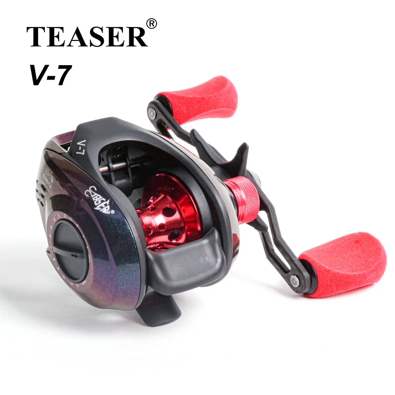 TEASER Casting Fishing Reel Gear Ratio High Speed Spinning Reel Casting Reel Carp For Saltwater 18LB Brass Gear Ultralight 203g