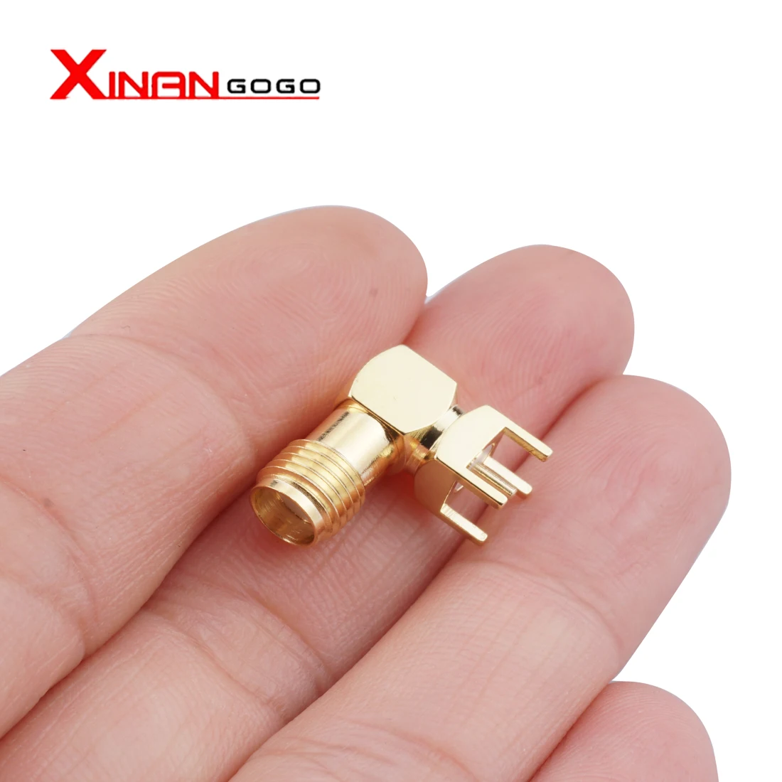 SMA Female Right Angle 90 DEGREE SMA-KWE PCB Mount Adapter RF Connector