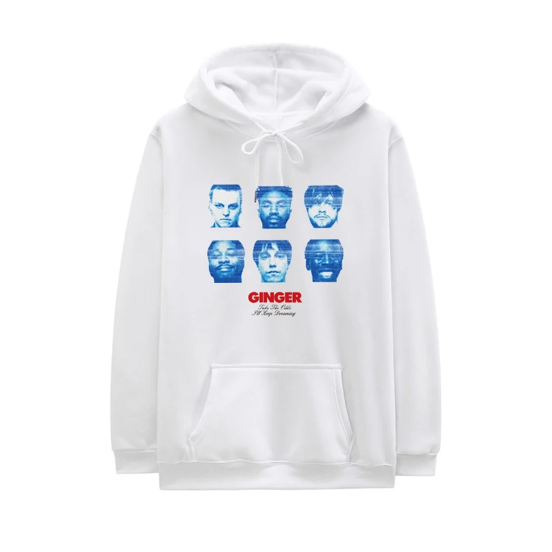 

GINGER Hoodies Men All-American Boyband Brockhampton Fleece Hoodie Sweatshirt Take The Odd I'LL Keep Dreaming Letter Print Hoody