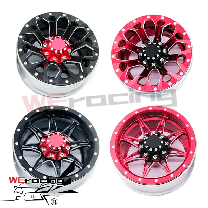 4PCS RC Rock Crawler Metal Wheel Rim 1.9 Inch BEADLOCK for 1/10 Axial SCX10 90046 TAMIYA CC01 D90 D110 TF2 Traxxas TRX-4 S119