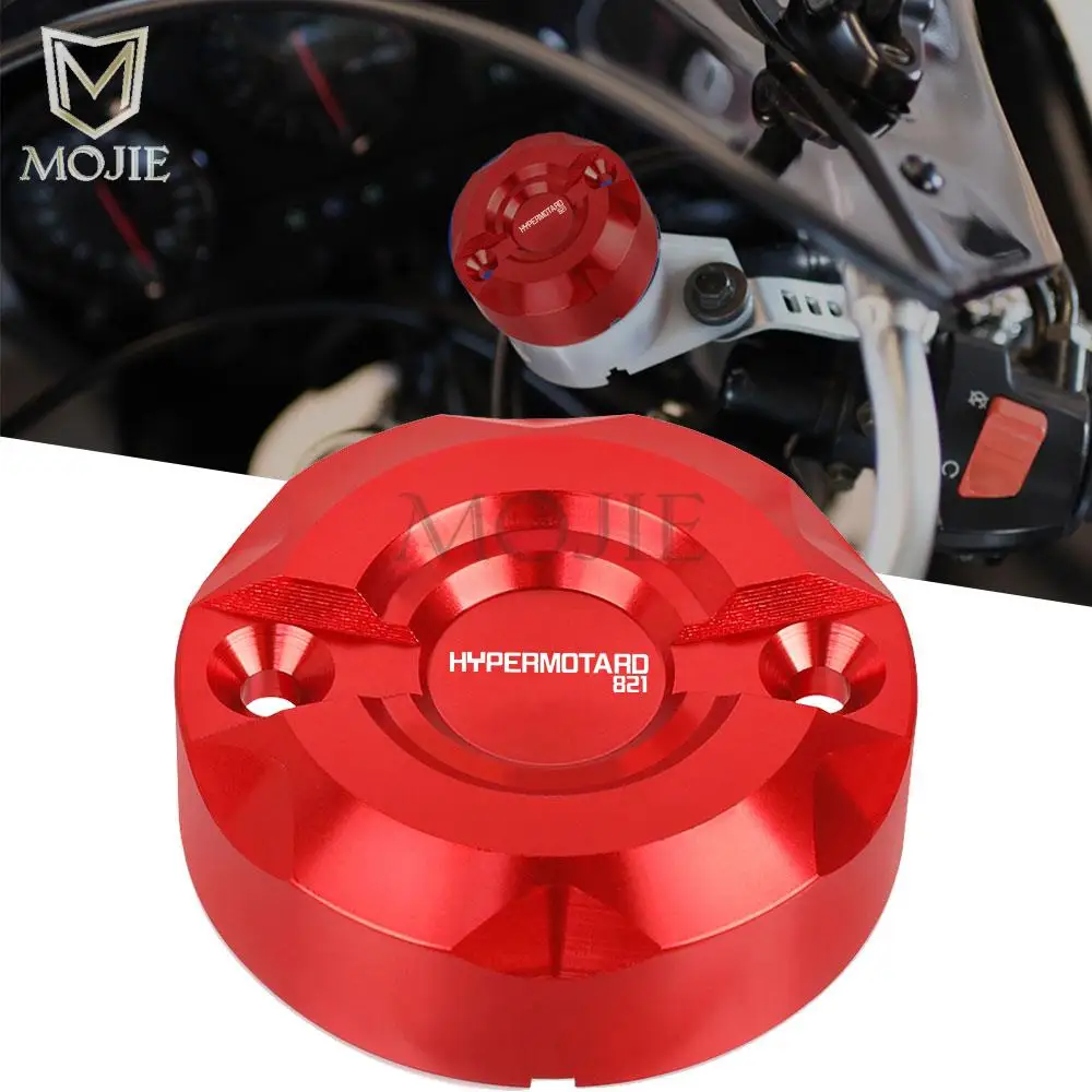 

Motorcycle Accessories For Ducati HYPERMOTARD 821 SP 821SP 2013 2014 2015 Front Brake Fluid Cap Master Cylinder Reservoir Cover