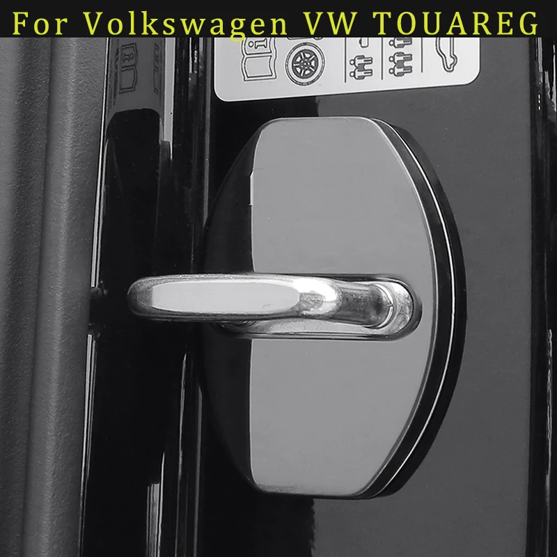 

Door Lock Protective Cover For Volkswagen VW TOUAREG 2019 2020 2021 stainless steel door lock cover Car interior accessories