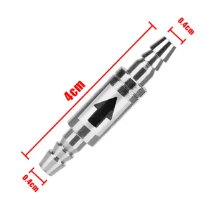 Geri dönüşsüz valf, Paslanmaz Çelik Silindir, karbondioksit, Tank Sisteminin difüzyonu, Geri Dönüşsüz, CO2 Ekipmanı, 4mm Silindirin valfinin ilk 10 satışı, co2, no. 3