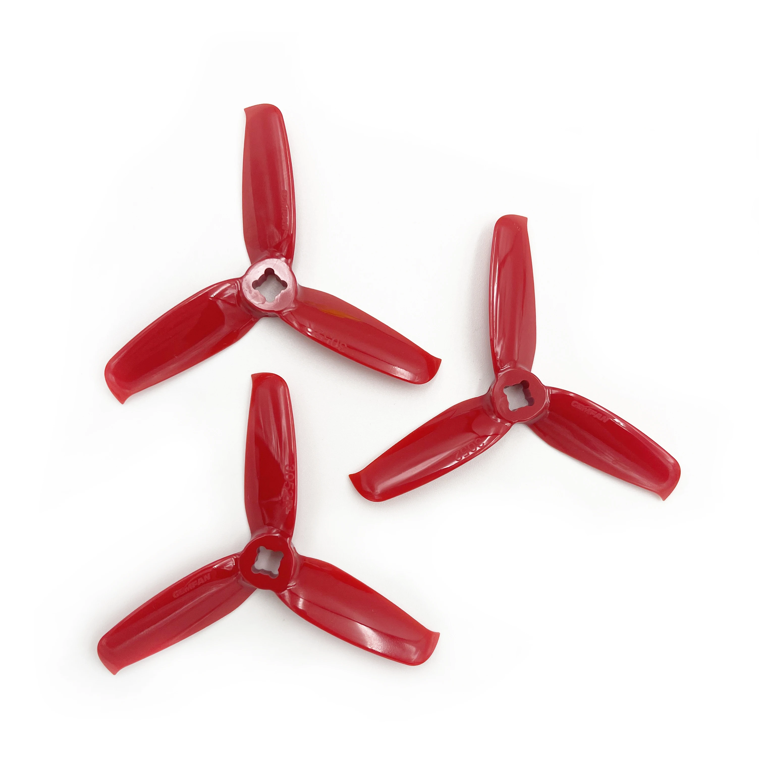 Gemventilador 3 polegadas 3052 3 bades tri-lâmina, 24 pçs/12 pares, compatível com motor 1306/1806 para fpv mini 130mm, kit de quadro do quadricóptero