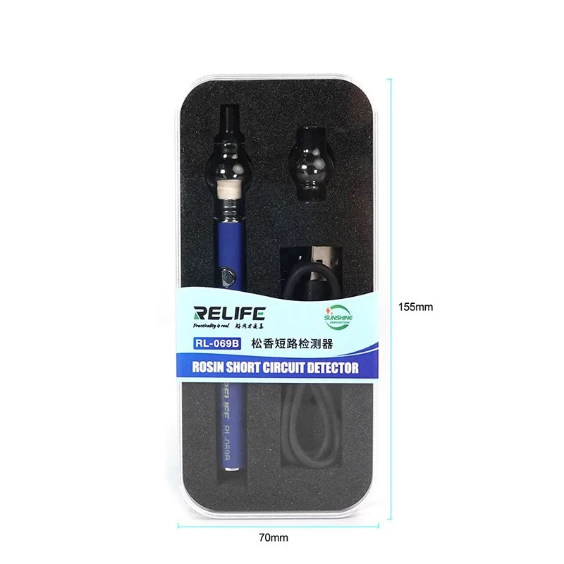 Relife RL-069B Nhựa Thông Atomizer Bo Mạch Chủ IC Ngắn Mạch Dò Nhựa Thông Bút Phát Hiện Nhanh Điện Thoại Di Động Không Cần Hàn