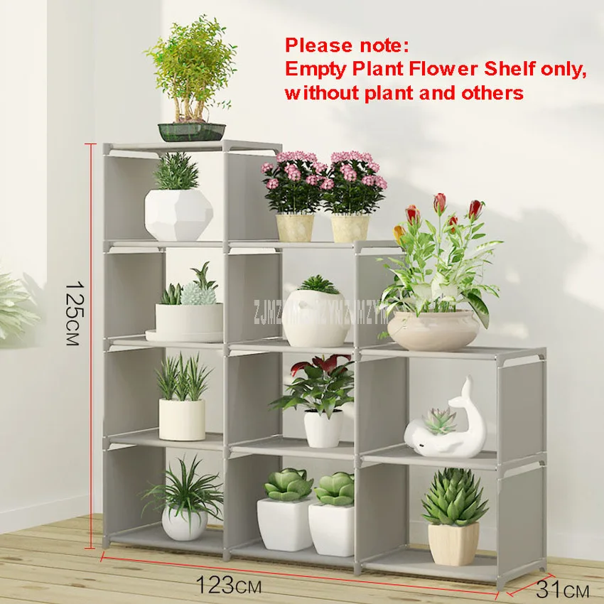 Multi-layer Foldable Plant Flower Pot Stand Shelve Free Combination Flower Display Rack Shelf Indoor Non-woven Fabric Steel Pipe