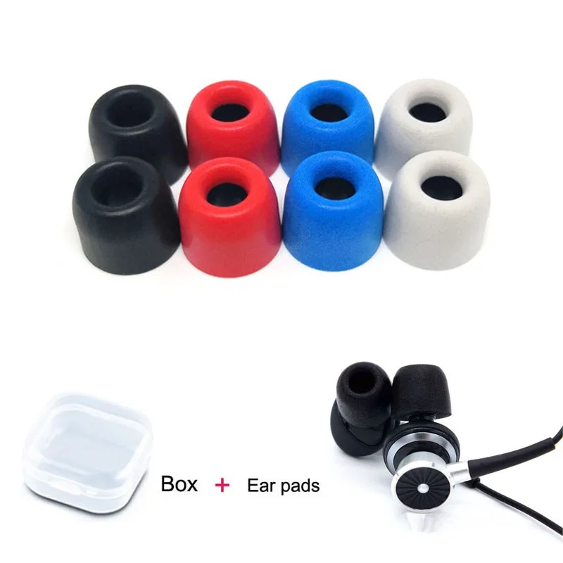 ANJIRUI 1คู่ T200 (L M S) หูฟังแผ่นรองหูฟัง/หมวกโฟมจำรูป Eartips สำหรับเฮดโฟนแบบเสียบหู Eartips หูฟังฟองน้ำผ้าฝ้าย