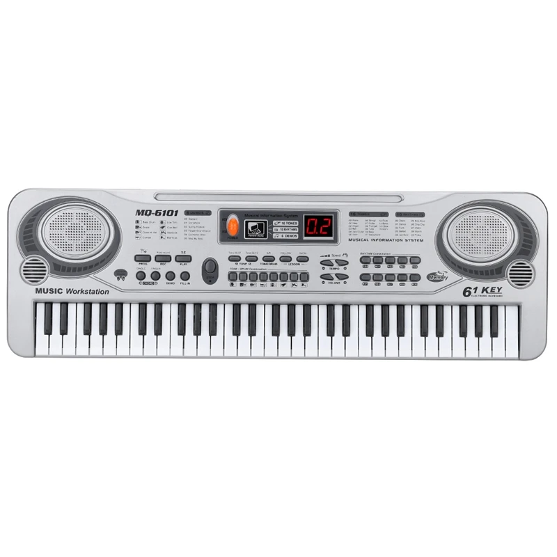 

61-Key Keyboard Piano Piano Led Instrument Keyboard 21-Inch Music Education Double-Row Electronic Piano Children Beginner Electr