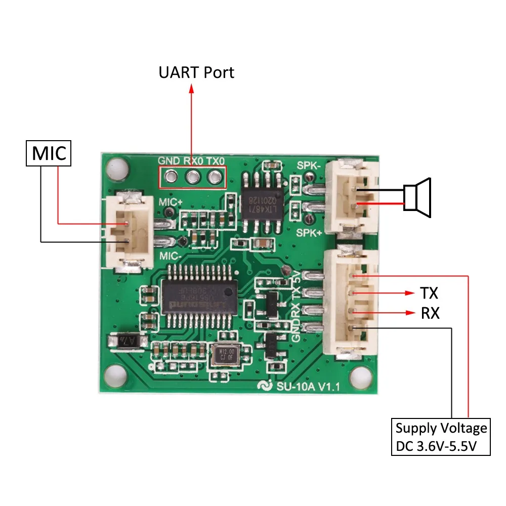 Voice Record Playback Board AI Speech Recognition Module Bird Tweet Burglar Alarm Dog Barking Doorbell Alice Christmas Music IC