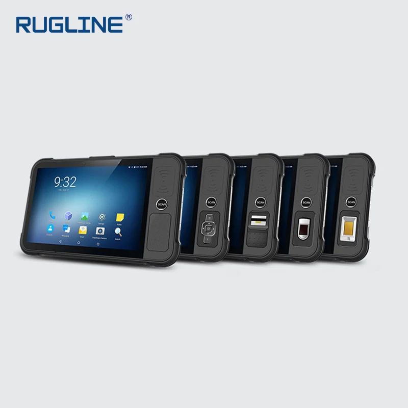 Rugged Handheld Android Tablet with 1D 2D Barcode Scanner NFC/HF/UHF RFID Industrial Computer Terminal