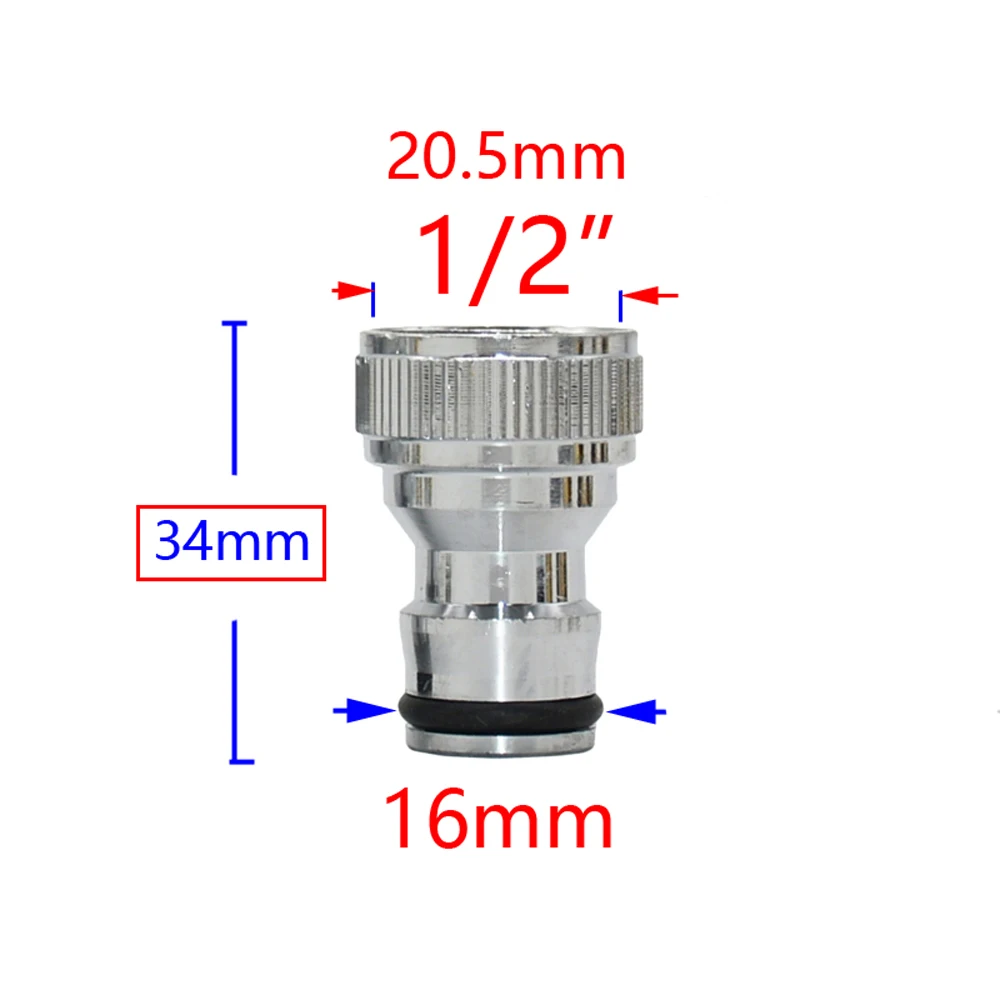 1/2 3/4 5/8 1" Thread Quick Connector Brass Garden Watering Adapter Drip Irrigation Copper Hose Quick Connector Fittings 1 Pcs