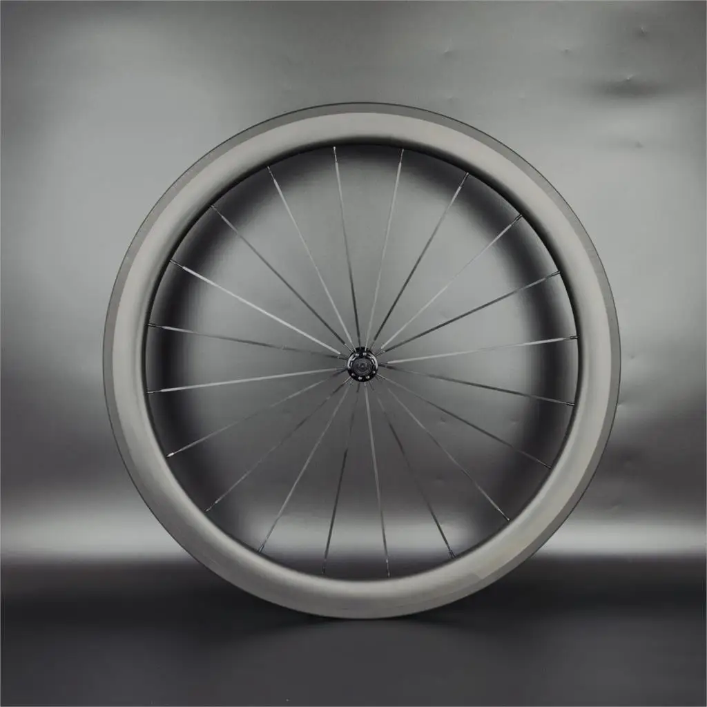 700C  Road carbon wheels 50mm depth 25mm width  clincher/tubular carbon wheelset UD matte finish with Powerway R13 hubs