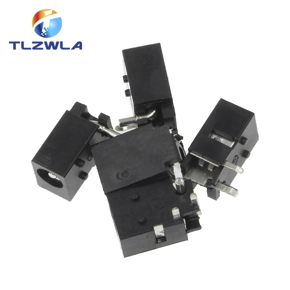 10Pcs DC-023 4.0mm x 1.7mm Black DC Power Jack Socket Connector DC023 4.0*1.7mm 4.0x1.7 1.7mm needle DC Female Jack