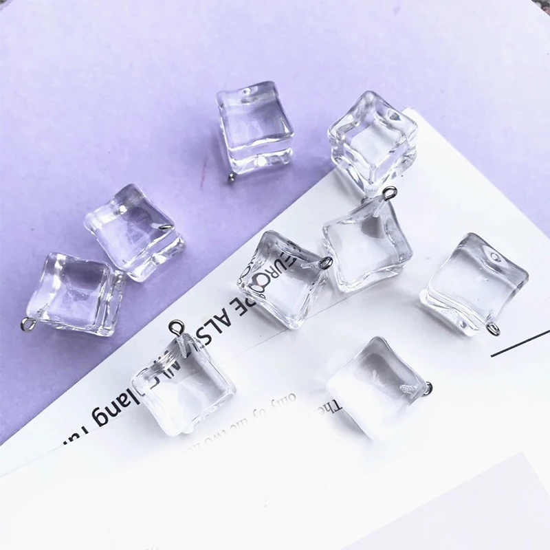 Artificial Acrylic Ice Cubes, Square Shape, Photography Props, Hot Sale, New, 20x20mm, 2024