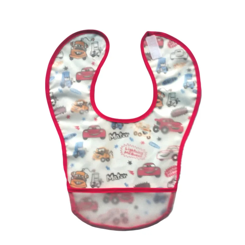 Disney Cute Cartoon Mickey Minnie EVA Waterproof Baby Dinner Bib Leak-proof Pocket Baby Lunch Feeding cloths baby Apron newborn