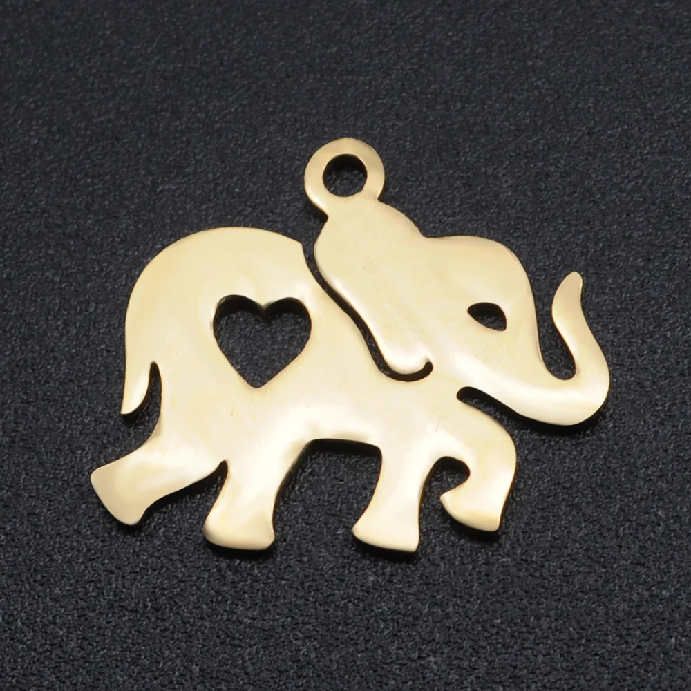 5pcs/lot Chihuahua Dog DIY Charms Wholesale 316 Stainless Steel Koala Cat Connectors Charm Bird Panda Unicorn Jewelry Pendant