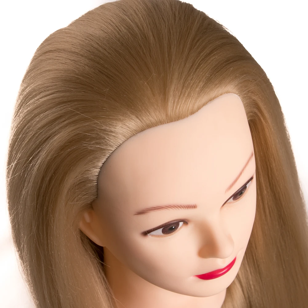 head dolls for hairdressers Long hair synthetic mannequin head hairstyles Female Mannequin Hairdressing Styling Training Head