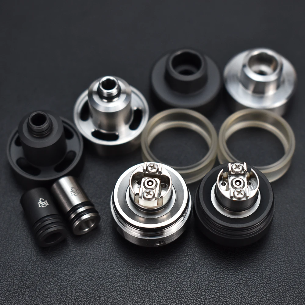 22 مللي متر/24 مللي متر Kayfun lite plus 2021 Mtl خزان Rta لفائف واحدة 316ss تدفق الهواء المدخول قابل للتعديل Vape المرذاذ قابلة لإعادة البناء البخاخة