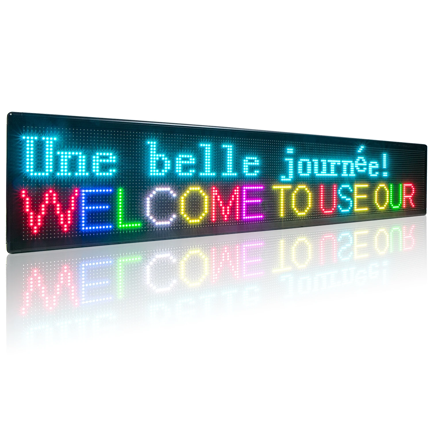 Sidewalk Signs Outdoor Waterproof Messenger Board, Programme Wi-Fi à proximité, Défilement, 2m