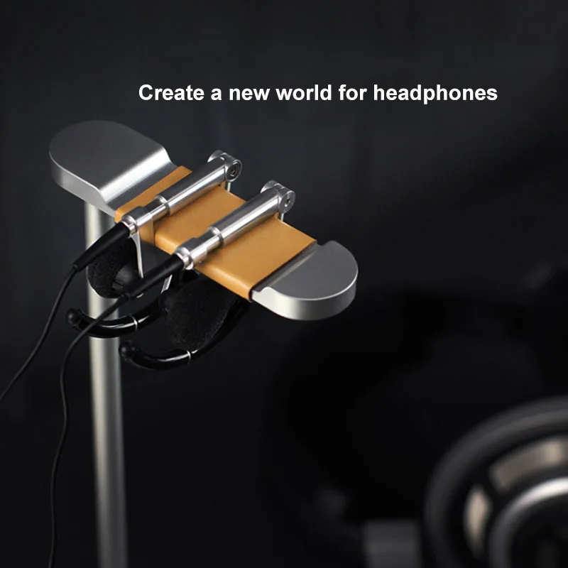 Metal Headphone Holder for Airpods Max Sturdy Gaming Headset Earphone Stand Hanger with Non-Slip Base for Table Desk Display