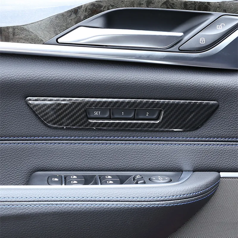 For BMW 5 Series G30 G38 2018 2019 2020 Interior Accessories Car Styling Door Seat Memory Buttons Decorative Frame Cover Trim