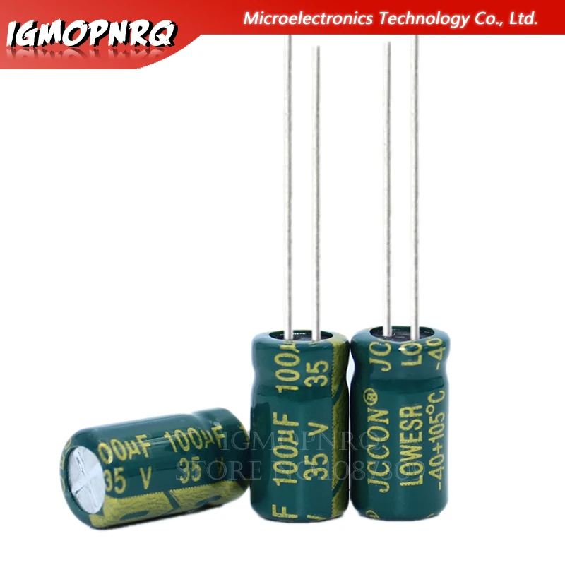Condensador de aluminio de baja ESR de alta frecuencia, 10V, 16V, 25V, 35V, 50V, 400V, 100UF, 220UF, 330UF, 470UF, 680UF, 1000UF, 1500UF
