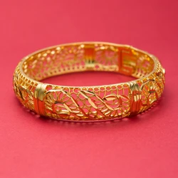 24k Bangles Girls Dubai Gold Color Turkish Egyptian Algeria Indian Moroccan Saudi Gold Color Bangles Kids Bangles  Jewelry