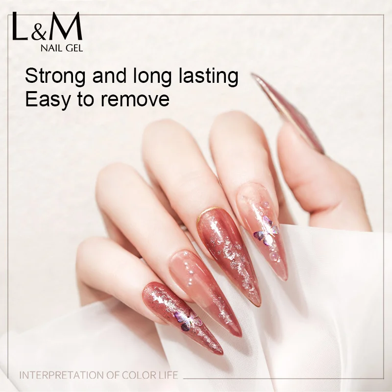 L & M 15Ml Basis En Top Coat Voor Gel Polish Semi-Permanente Vernis Rubber Top Coat Y Base Gellac Uv Led Permanente Emaille Lak