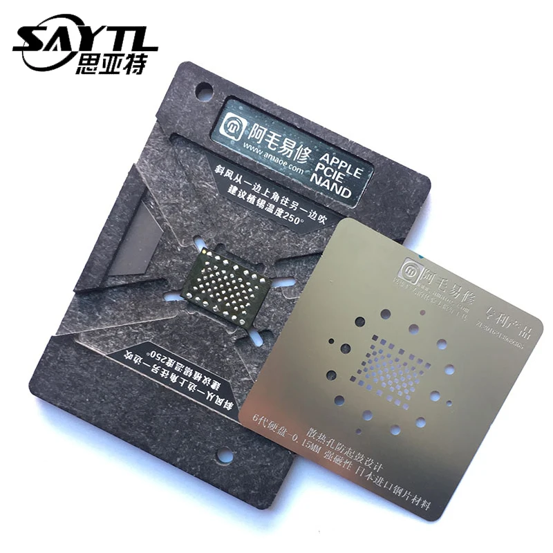 Universal บำรุงรักษาแพลตฟอร์มปลูกดีบุกสุทธิสำหรับ Iphone 5S 6 6P 7 7P 8 8P X Hard Disk NAND PCIE ชิป BGA Repair เครื่องมือ
