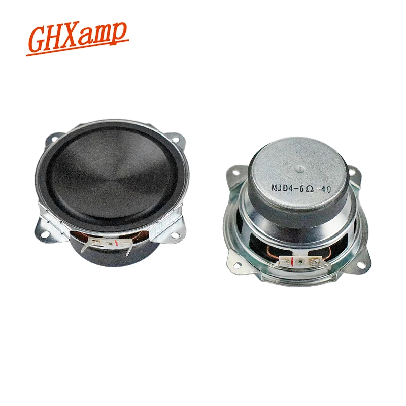 GHXAMP المسرح المنزلي 4 بوصة 105 مللي متر كامل المدى المتكلم 6ohm 40 واط منعكس بو حافة PP حوض مكبرات الصوت 2 قطعة