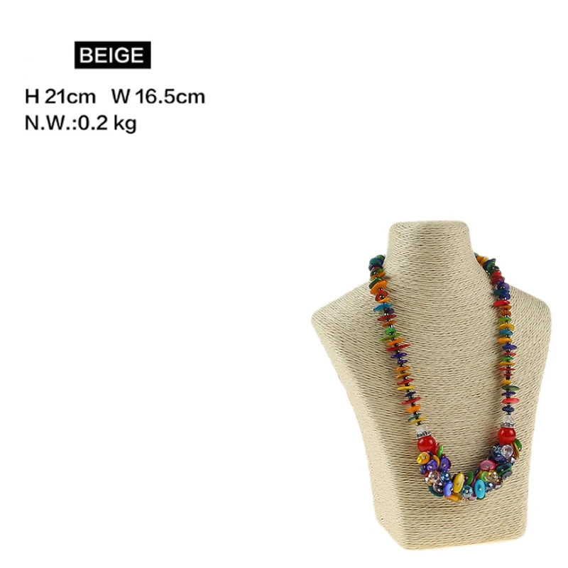 Various Color Necklace Display Stand Holder Necklace Hanger High Quality Organizer Jewellery Display Bust Model Rack