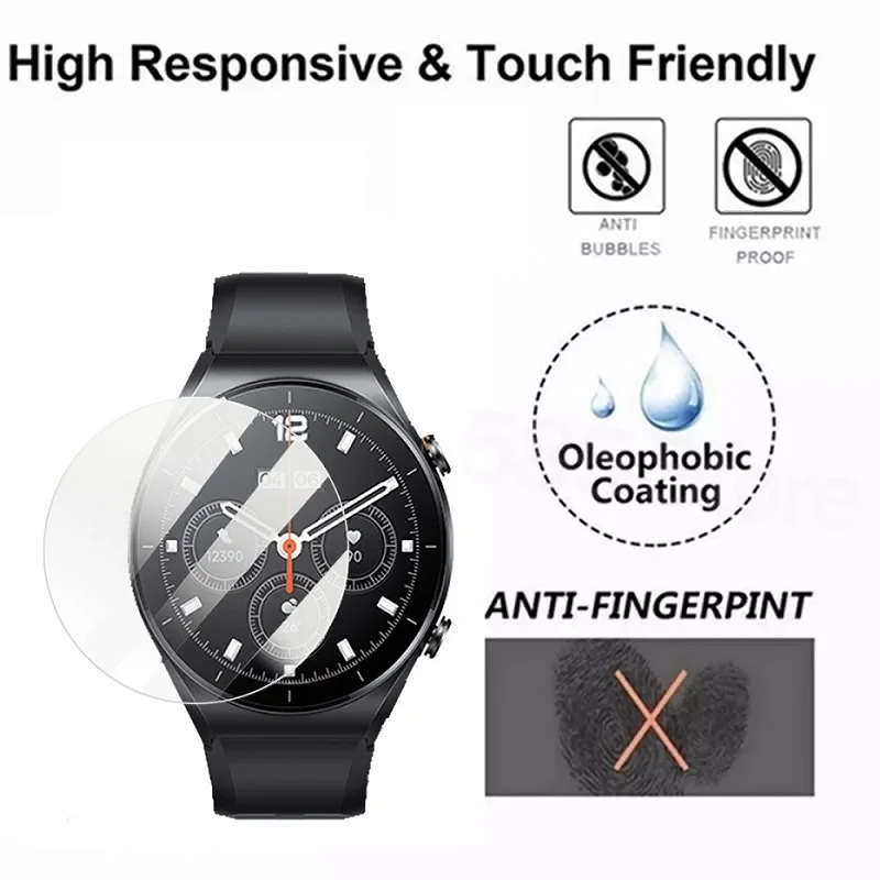 Защитная пленка для экрана Xiaomi Watch S1 Active Smart Watch, круглая защитная пленка из закаленного стекла, устойчивая к царапинам для Xiaomi S1