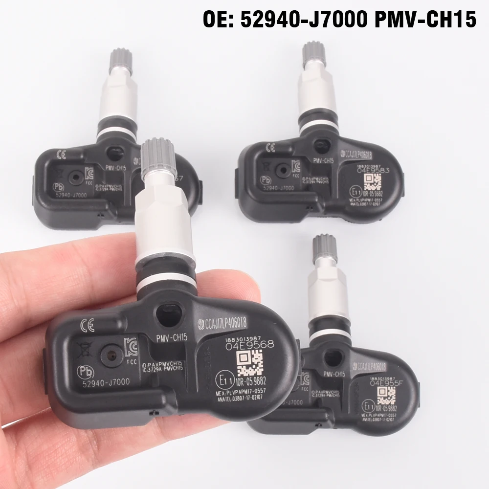 4PCS Car Tire Pressure Monitor Sensor TPMS 433MHZ 52940J7000 for Kia k3 2018 2019 Car styling